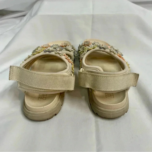 Zara kids‎ floral sandals, size 27 - Picture 3 of 3